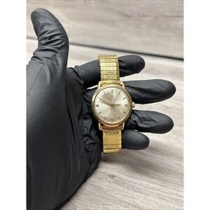 Vintage Omega Automatic 10KGF Champagne 33mm 7IN Mens Wristwatch